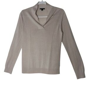 Brooks Brothers Top Women's Medium Light Pink Cashmere Blend Career Elegant